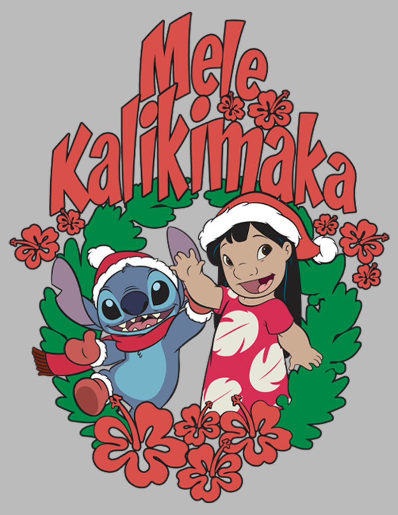 Junior's Lilo & Stitch Mele Kalikimaka Christmas T-Shirt