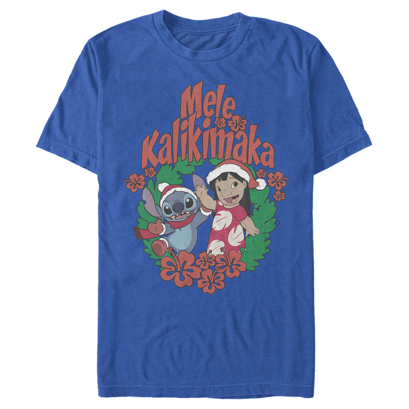 Men's Lilo & Stitch Mele Kalikimaka Christmas T-Shirt