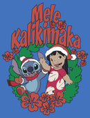 Men's Lilo & Stitch Mele Kalikimaka Christmas Pull Over Hoodie