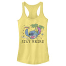 Junior's Lilo & Stitch Stay Weird Racerback Tank Top