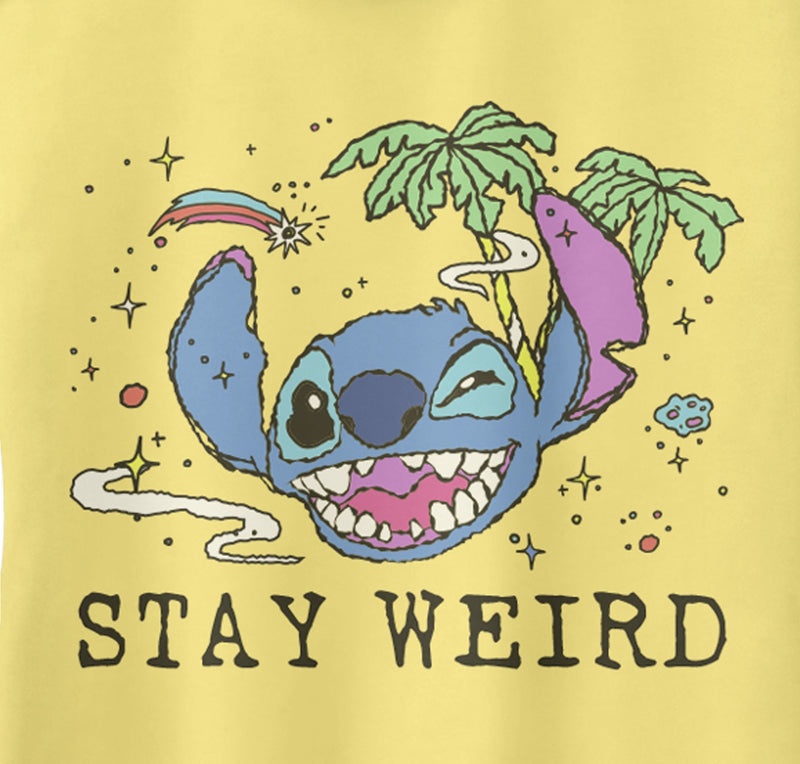 Junior's Lilo & Stitch Stay Weird Racerback Tank Top
