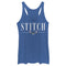 Women's Lilo & Stitch White Script Face Racerback Tank Top