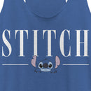 Women's Lilo & Stitch White Script Face Racerback Tank Top