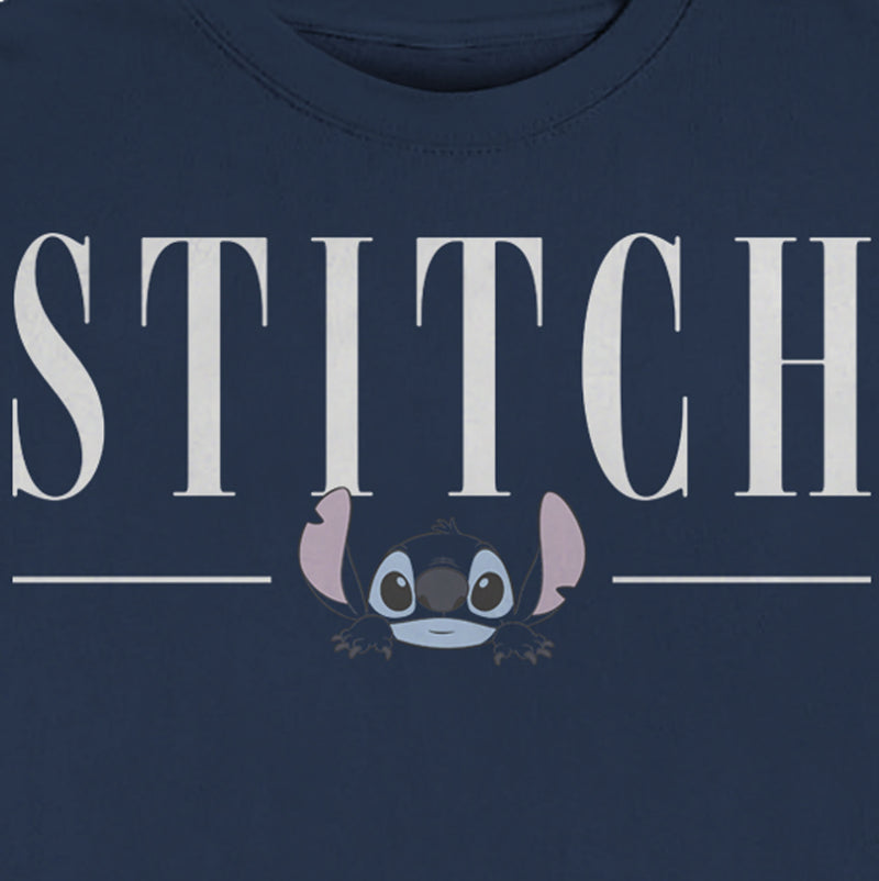 Men's Lilo & Stitch White Script Face Sweatshirt
