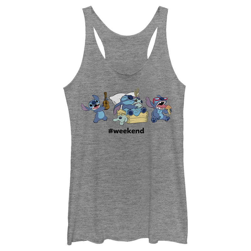Women's Lilo & Stitch Weekend Party Time Racerback Tank Top