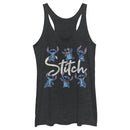 Women's Lilo & Stitch Distressed Poses Racerback Tank Top