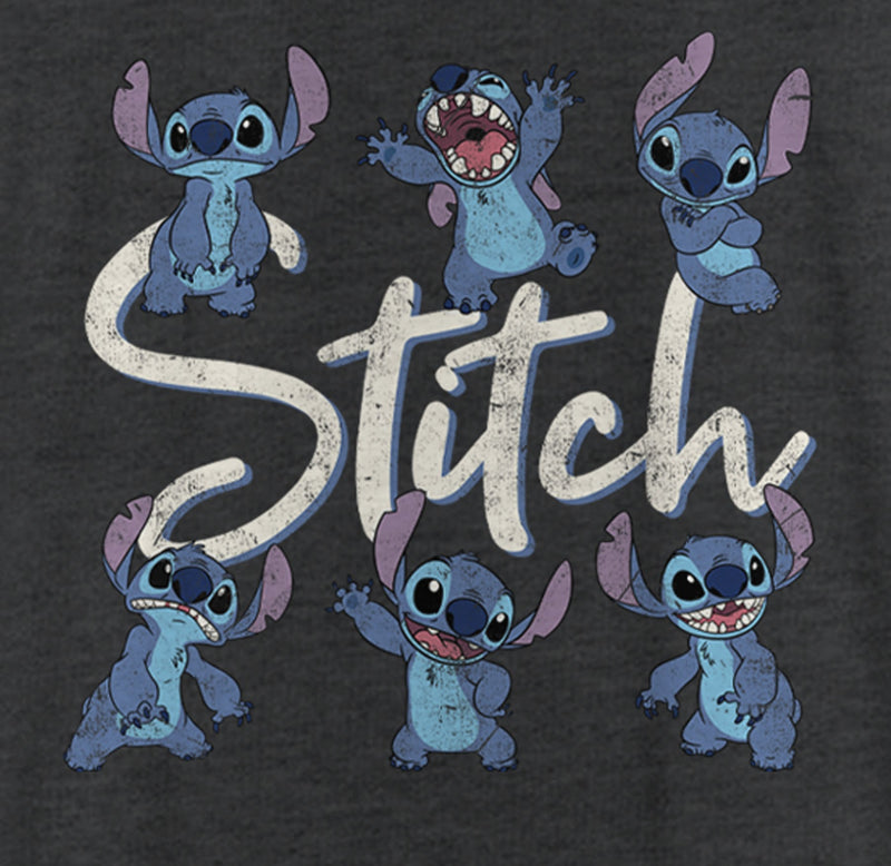 Women's Lilo & Stitch Distressed Poses Racerback Tank Top