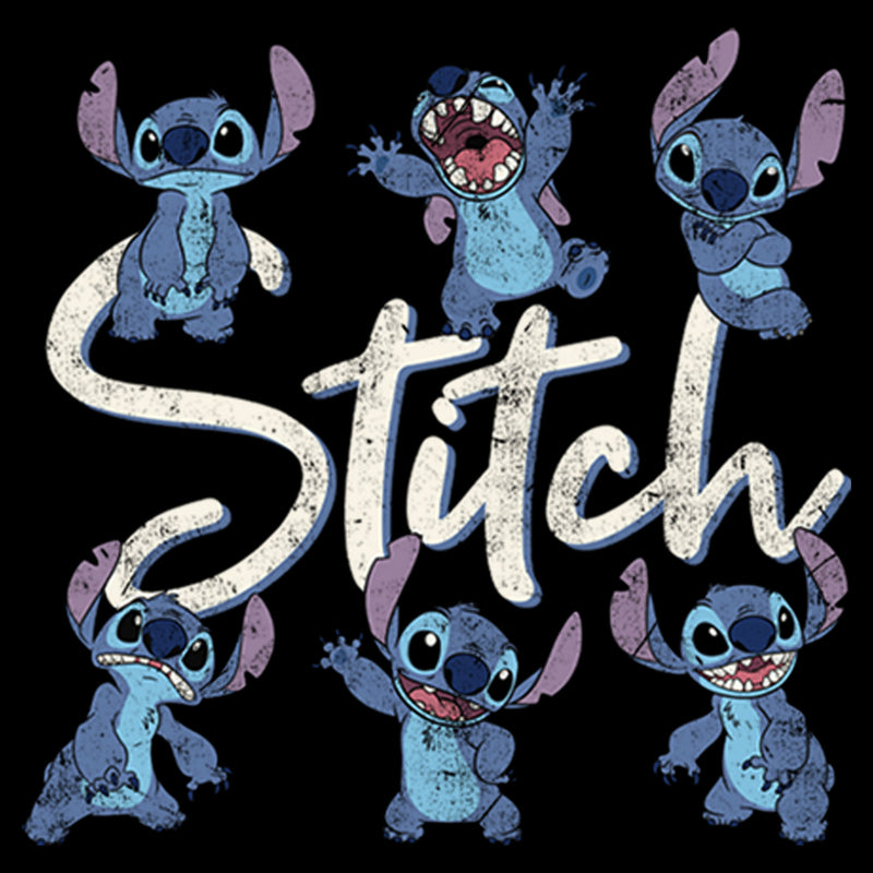 Men's Lilo & Stitch Distressed Poses T-Shirt