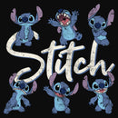 Junior's Lilo & Stitch Distressed Poses Racerback Tank Top