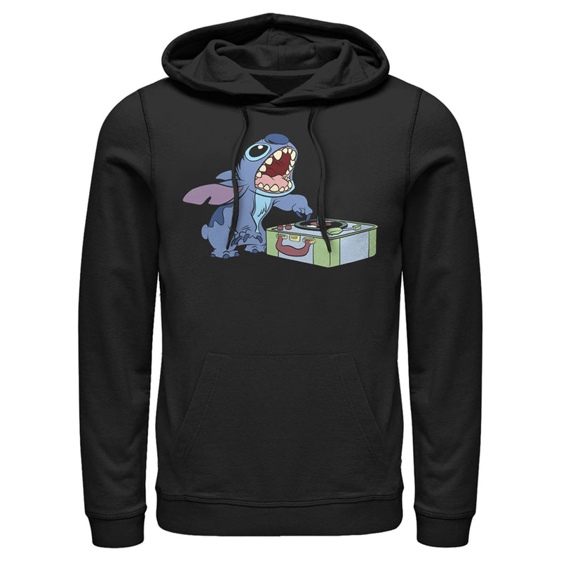 Men's Lilo & Stitch Record Scratch Pull Over Hoodie