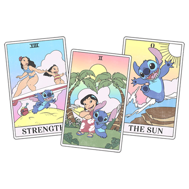 Boy's Lilo & Stitch Family Tarot Cards T-Shirt