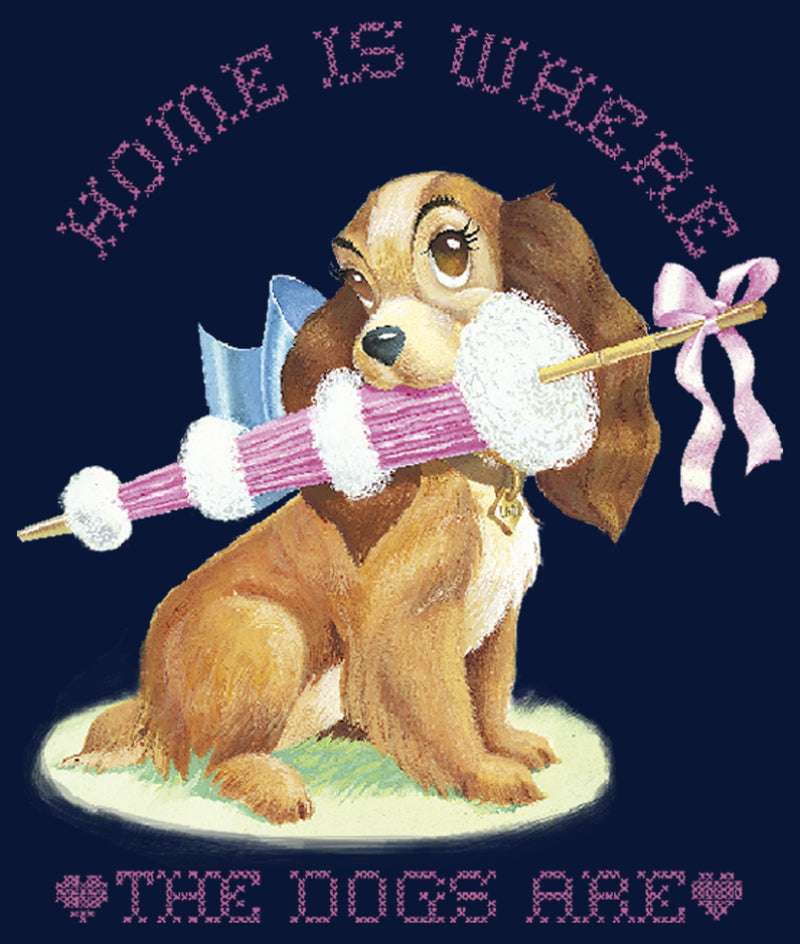 Boy's Lady and the Tramp Home is Where the Dogs Are T-Shirt