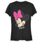 Junior's Mickey & Friends Minnie Mouse Big Face T-Shirt