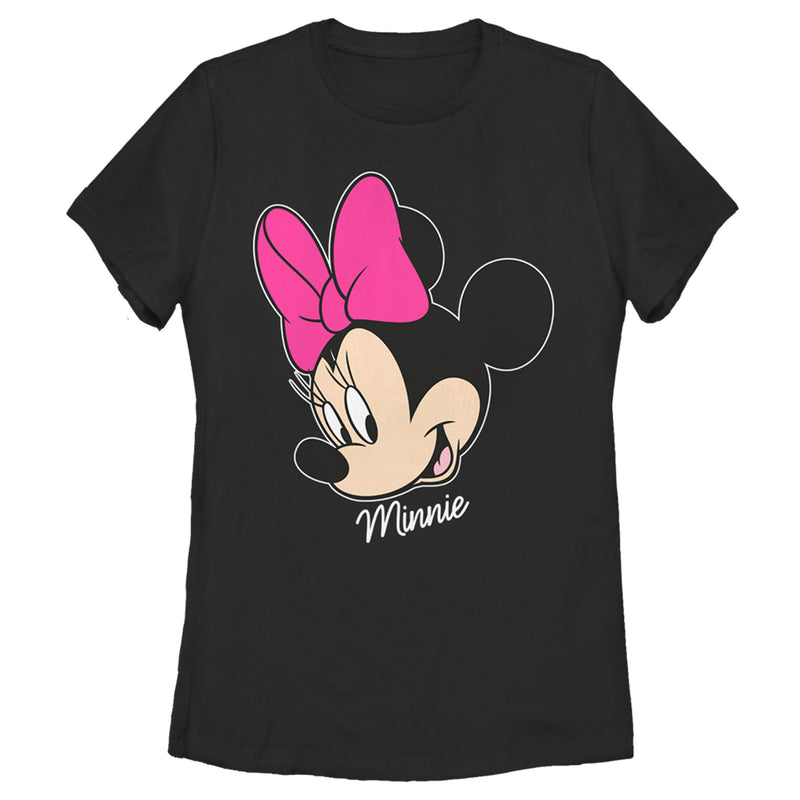 Women\'s Mickey & Friends Mouse – Sun T-Shirt Face Fifth Big Minnie