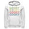 Men's Mickey & Friends Goofy Name Stack Pull Over Hoodie