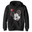 Boy's Mickey & Friends Mickey M Portrait Pull Over Hoodie