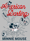 Girl's Mickey & Friends Mickey and Friends Minnie American Darling T-Shirt