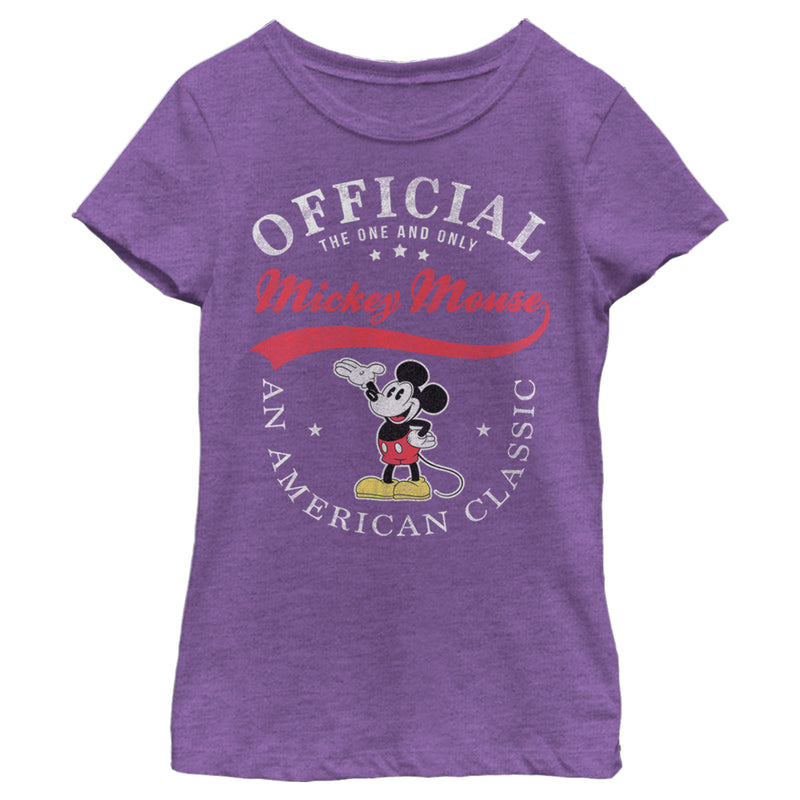 Girl's Mickey & Friends Mickey Mouse Official One & Only T-Shirt