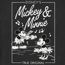 Women's Mickey & Friends Playing Violin Music Poster T-Shirt