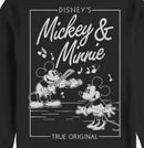 Men's Mickey & Friends Playing Violin Music Poster Sweatshirt