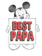 Men's Mickey & Friends Father's Day Best Papa Sign T-Shirt