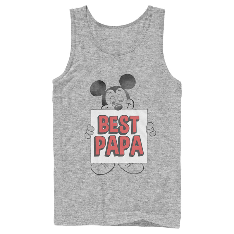 Men's Mickey & Friends Father's Day Best Papa Sign Tank Top