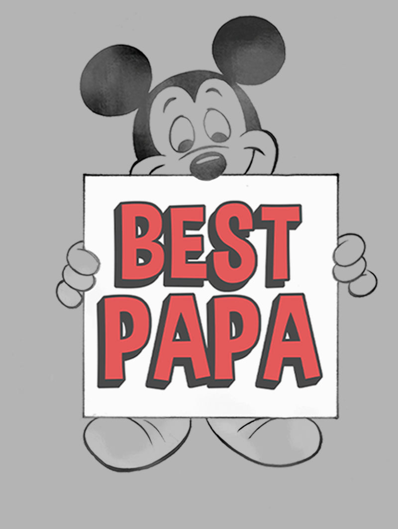 Men's Mickey & Friends Best Papa Pull Over Hoodie