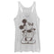 Women's Mickey & Friends Retro Mickey Mouse Sketch Racerback Tank Top