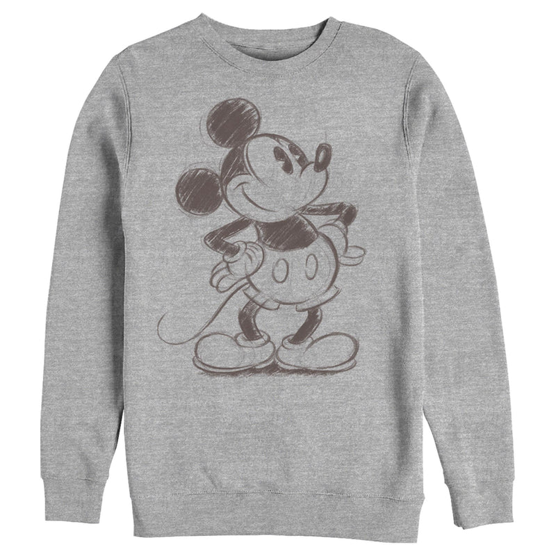 Men's Mickey & Friends Retro Mickey Mouse Sketch Sweatshirt