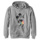 Boy's Mickey & Friends Tie-Dye Mickey Pull Over Hoodie