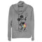 Junior's Mickey & Friends Tie-Dye Cowl Neck Sweatshirt