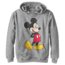 Boy's Mickey & Friends Smiling Mickey Mouse Portrait Pull Over Hoodie