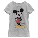 Girl's Mickey & Friends Mickey Mouse Classic Cartoon Smile T-Shirt