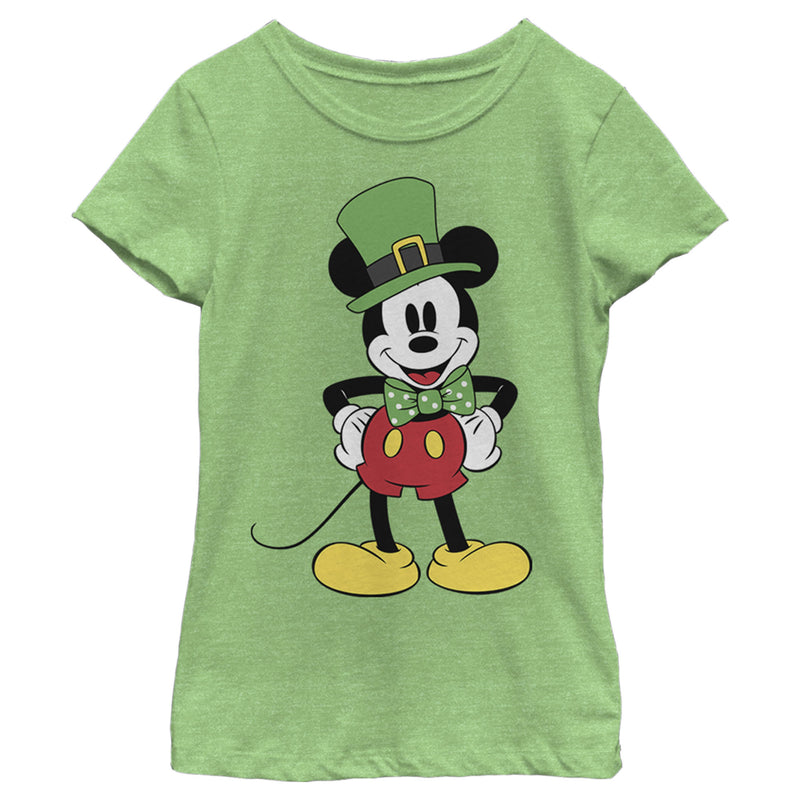 Girl's Mickey & Friends Mickey Dressed Up for St. Patrick's T-Shirt