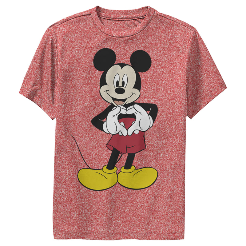 Boy's Mickey & Friends Mickey Mouse Heart Performance Tee