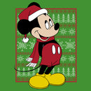 Boy's Mickey & Friends Ugly Christmas Sweater T-Shirt