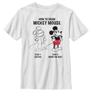 Boy's Mickey & Friends How to Draw Mickey T-Shirt