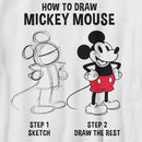 Boy's Mickey & Friends How to Draw Mickey T-Shirt