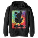 Boy's Mickey & Friends Mickey Mouse Retro Tie-Dye Silhouette Pull Over Hoodie