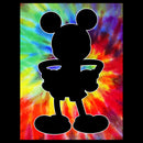 Boy's Mickey & Friends Mickey Mouse Retro Tie-Dye Silhouette Pull Over Hoodie