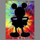 Boy's Mickey & Friends Mickey Mouse Retro Tie-Dye Silhouette Performance Tee