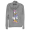 Junior's Mickey & Friends Daisy Duck Classic Pose Cowl Neck Sweatshirt