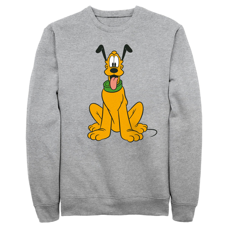 Men's Mickey & Friends Pluto Perked Dog Ears Sweatshirt