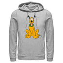 Men's Mickey & Friends Pluto Perked Dog Ears Pull Over Hoodie