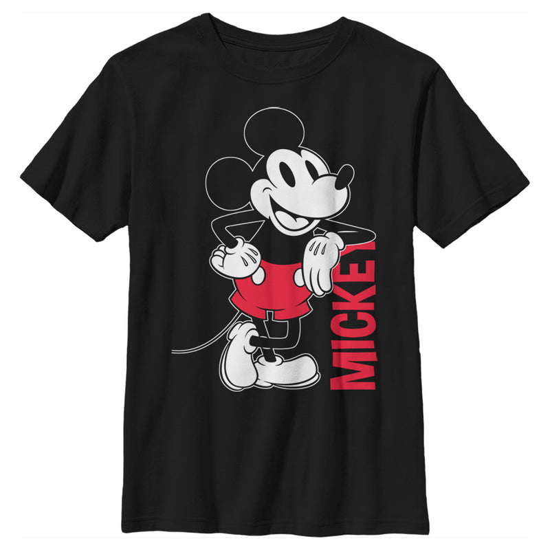 Boy's Mickey & Friends Mickey Mouse Vintage Lean T-Shirt