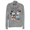 Junior's Mickey & Friends & Minnie Vintage Couple Cowl Neck Sweatshirt