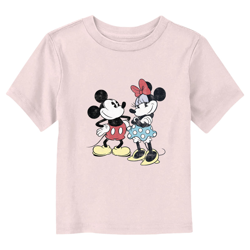 Toddler's Mickey & Friends & Minnie Vintage Couple Distressed T-Shirt