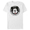 Men's Mickey & Friends Checkered Mickey Mouse Portrait T-Shirt