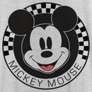 Women's Mickey & Friends Checkered Mickey Mouse Portrait Racerback Tank Top