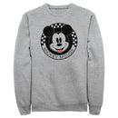 Men's Mickey & Friends Checkered Mickey Mouse Portrait Sweatshirt